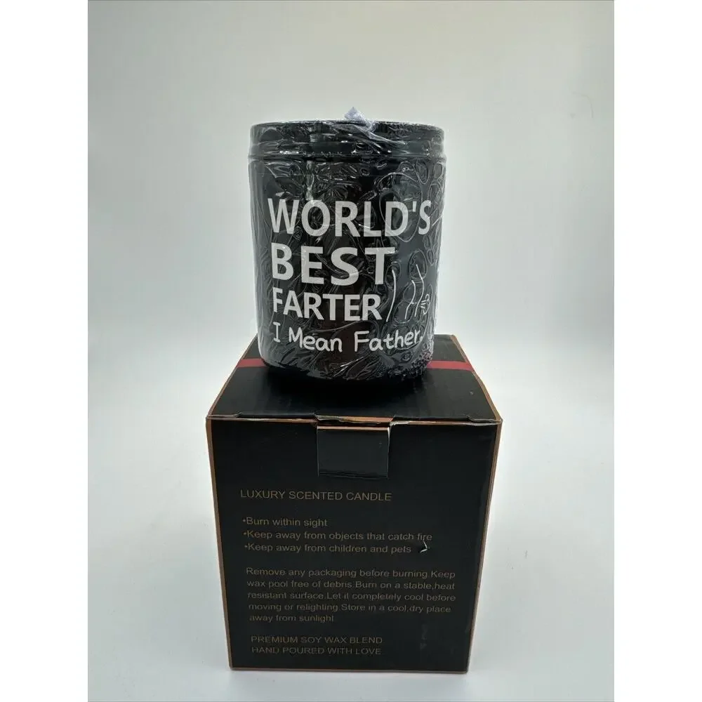 Dad WORLD'S BEST FARTER Father's‎ Day Gift Novelty SOY Candle NIB 8oz